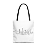 Seattle Emerald City Line Art Tote
