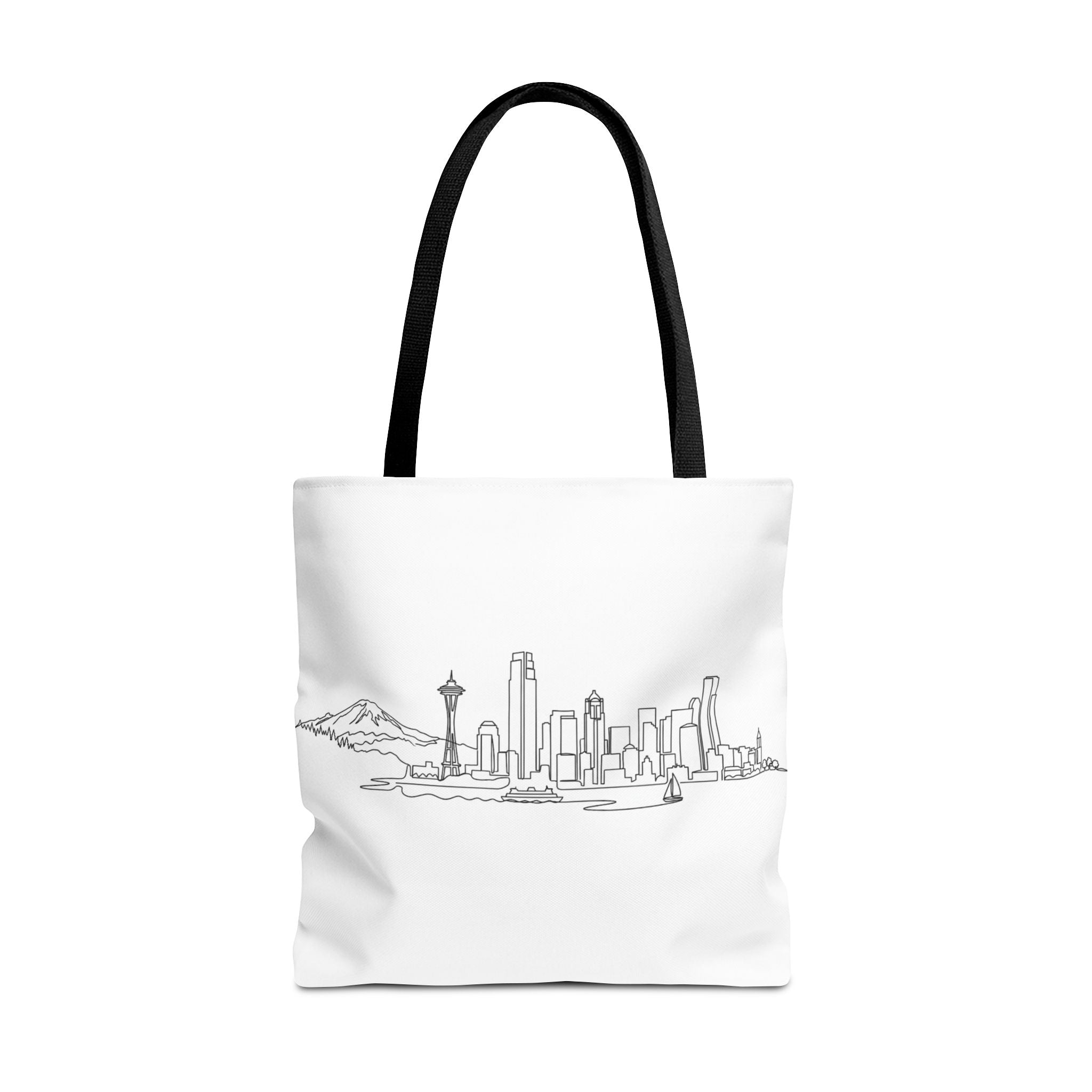 Seattle Emerald City Line Art Tote