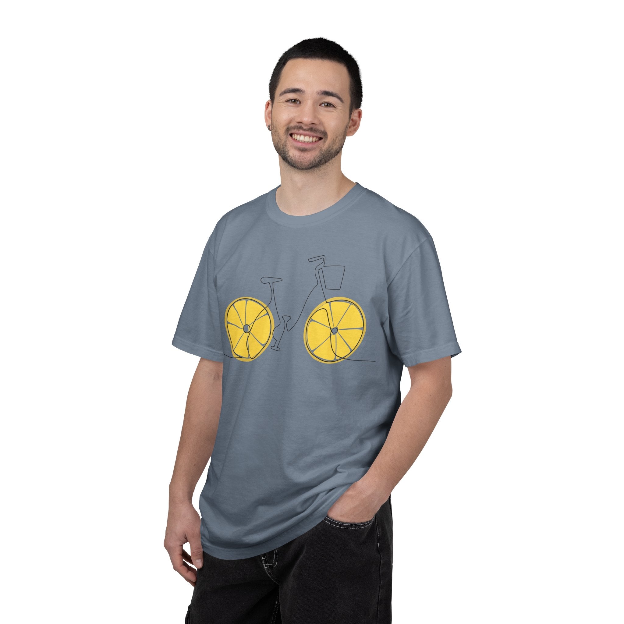 Lemon Wheel Bicycle T-shirt | Citrus Bike Graphic Tee