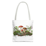 Vintage Mushroom Wildflower Specimen Study Tote Bag