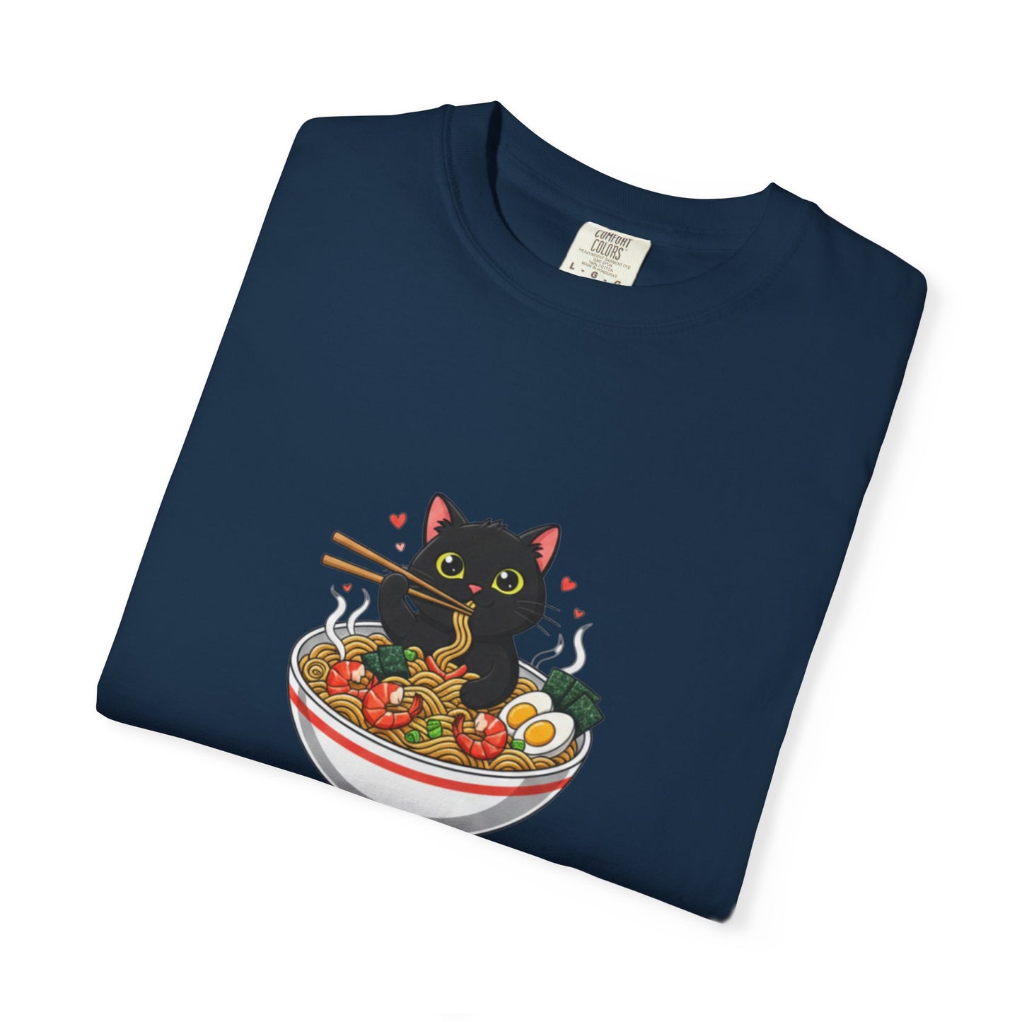 Ramen Cat Garment-Dyed T-shirt