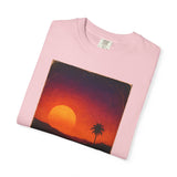 Sunset Palm Silhouette T-shirt | Tropical Sunset Tee