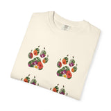 Floral Puppy Paws T-shirt | Dog Lover Tee