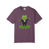 Funny Tuxedo Frog T-shirt | Frog on Lily Pad Amphibian Design