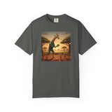 Long-Neck Larry  Pickleballer Unisex Garment-Dyed T-shirt
