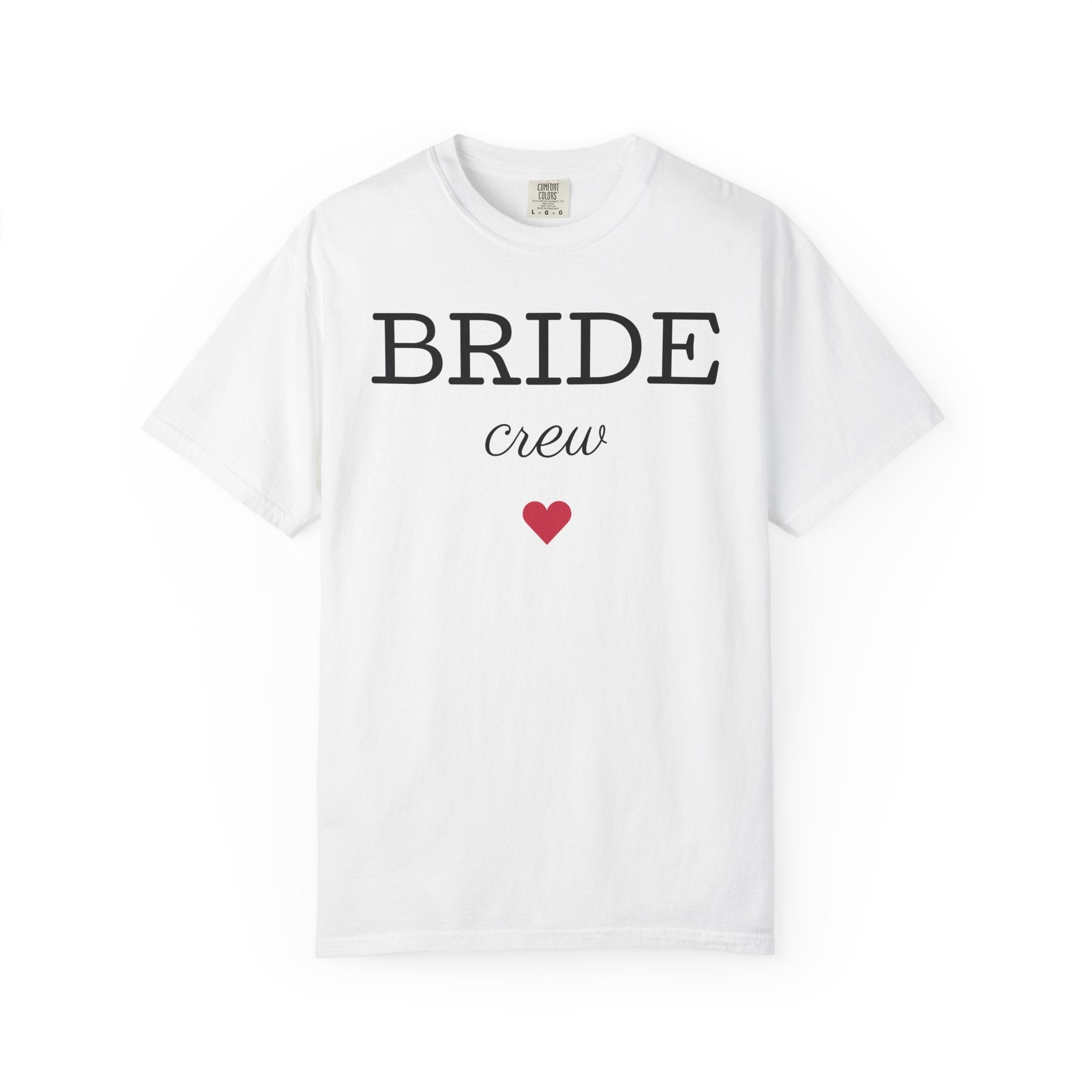Bride Crew T-Shirt | Bachelorette Party Tee, Heart Bridesmaid Shirt