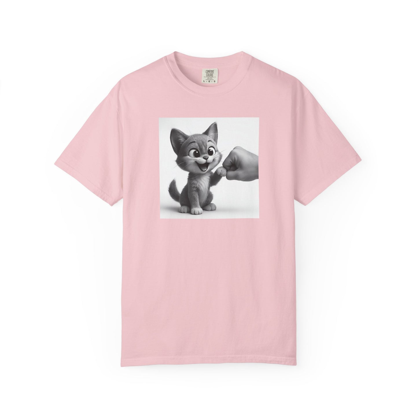Kitten Fist Bump T-shirt | Cute Kitty Paw Bump Design