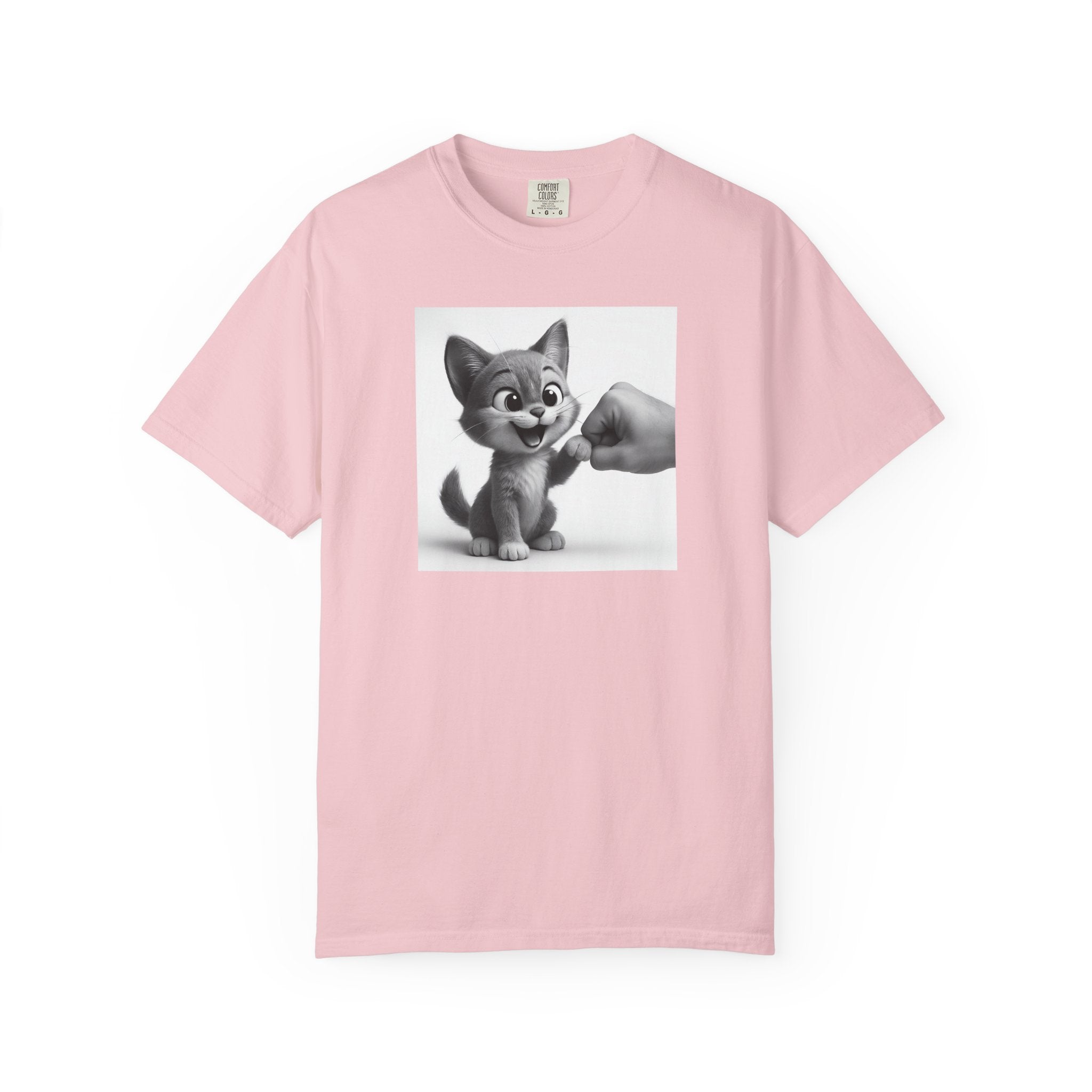 Kitten Fist Bump T-shirt | Cute Kitty Paw Bump Design