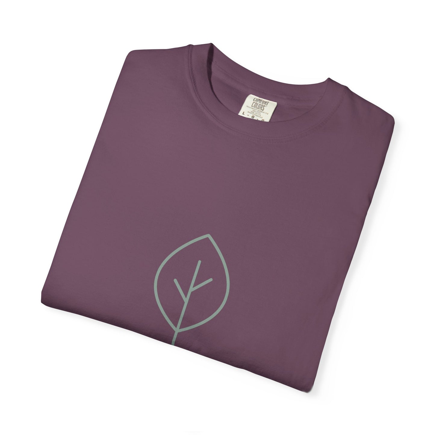 Minimal Green Leaf icon T-Shirt | Eco Nature Graphic Tee