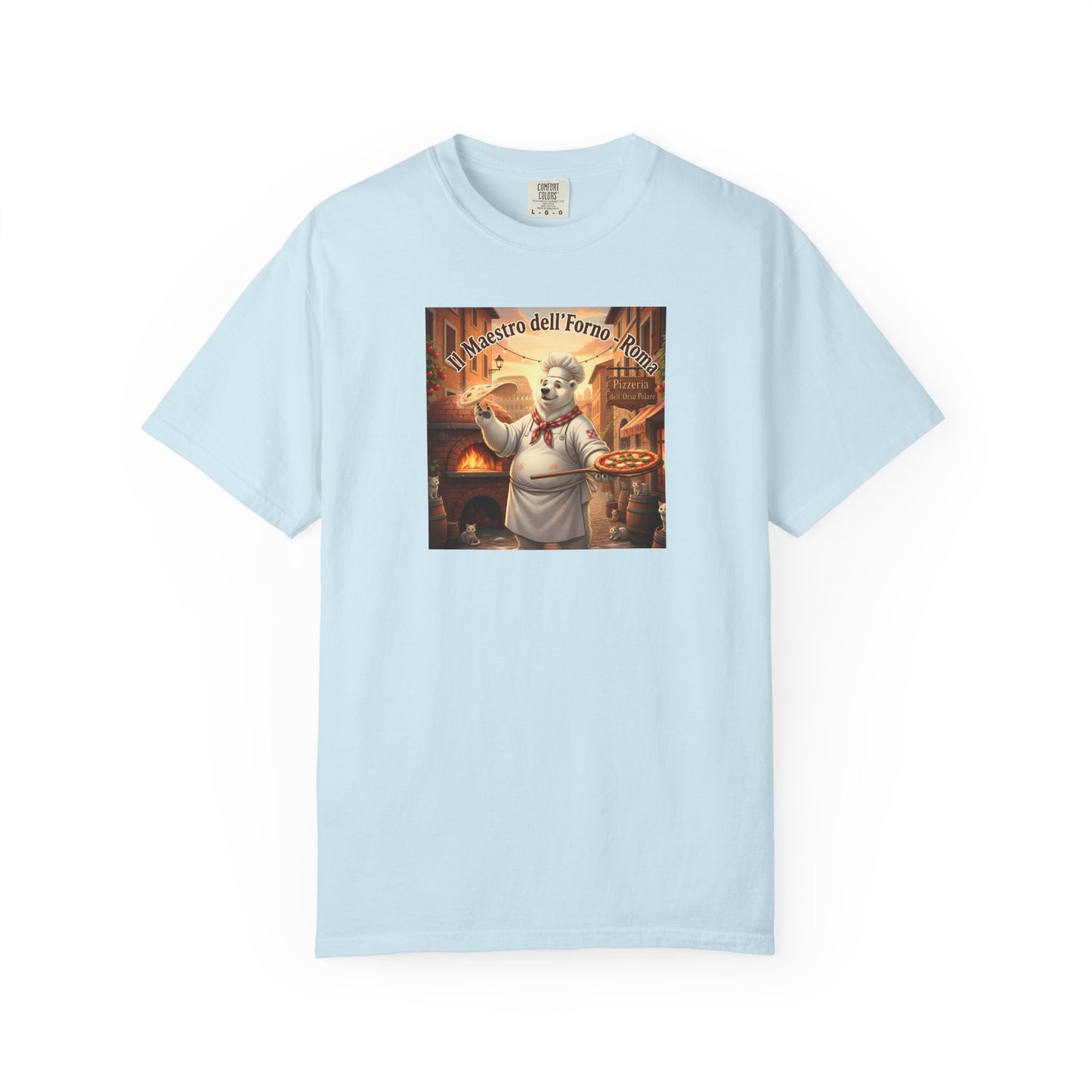 Polar Bear Italian Bakery Chef Pizza Maestro T-shirt | Vintage Pizzeria Illustration
