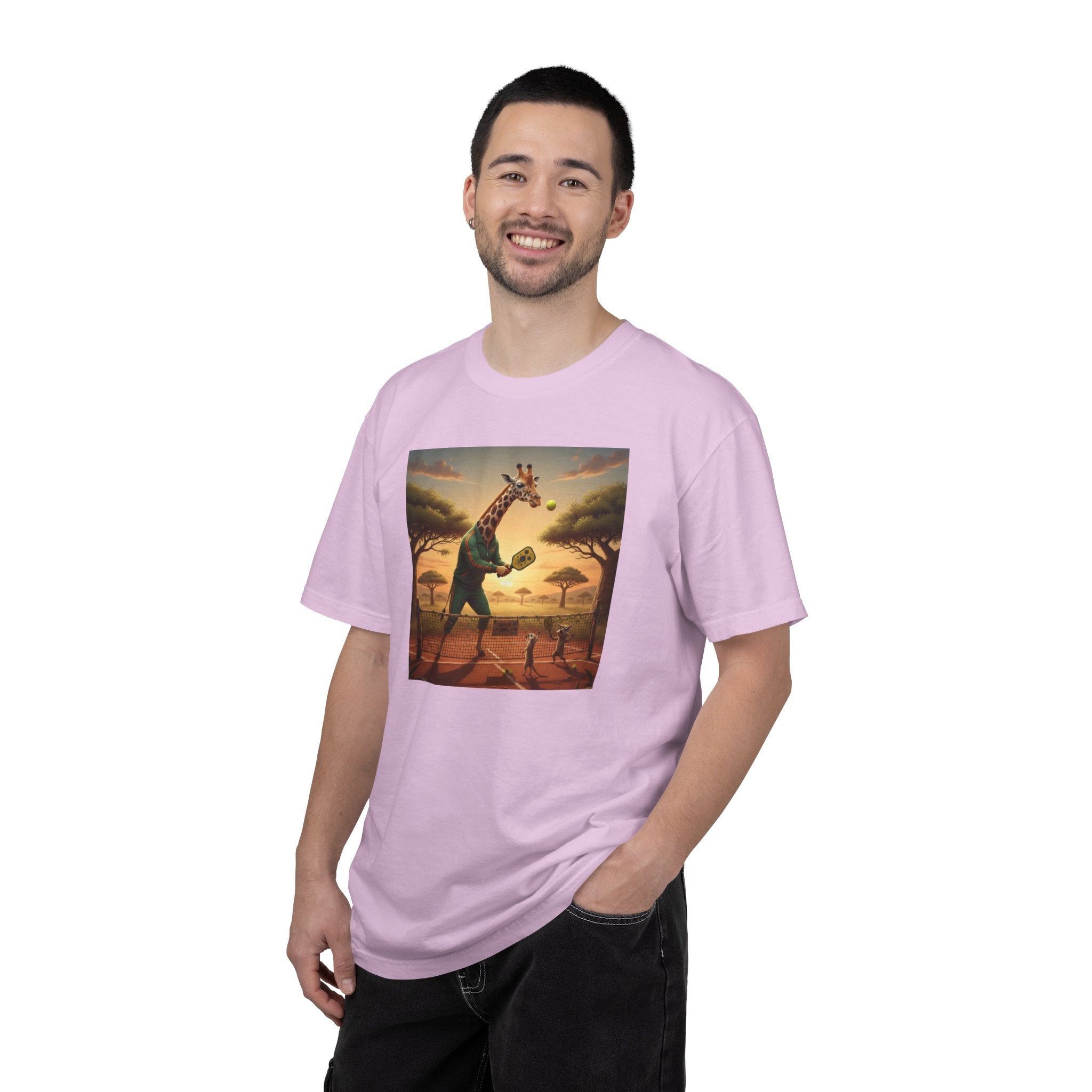Long-Neck Larry  Pickleballer Unisex Garment-Dyed T-shirt