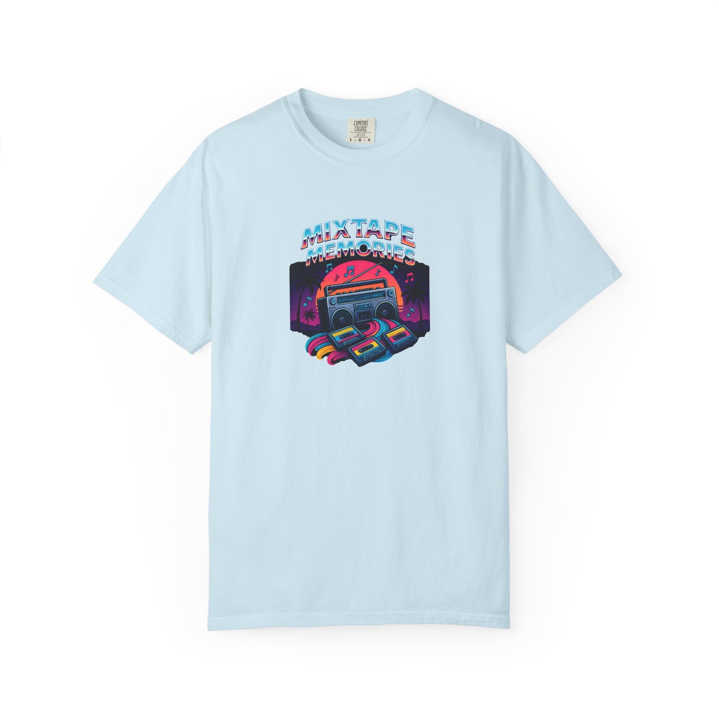 Mixtape Retro Cassette Graphic T-shirt | Vaporwave 80s Neon Music Tee