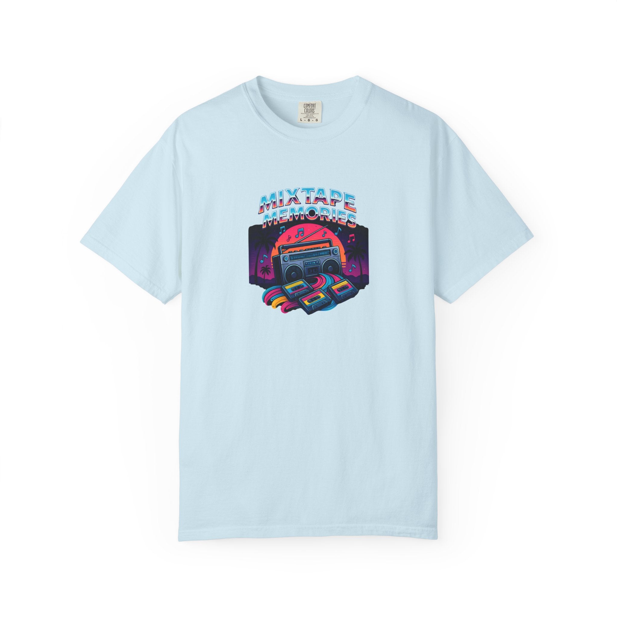 Mixtape Retro Cassette Graphic T-shirt | Vaporwave 80s Neon Music Tee