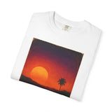 Sunset Palm Silhouette T-shirt | Tropical Sunset Tee