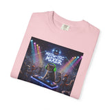 Melodic Mixer DJ Cat T-shirt | Neon Retro Music Party