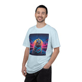 Retro Vaporwave Capybara with Sunglasses T-shirt | Neon Sunset Palm Trees