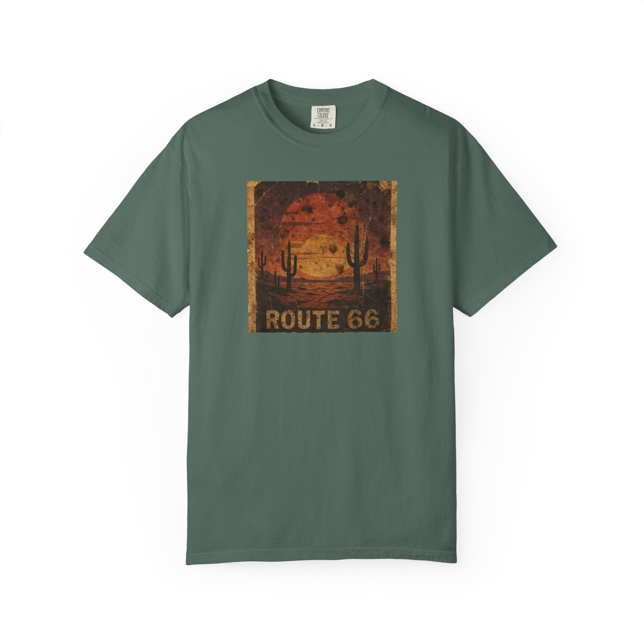 Route 66 Desert Sunset T-shirt | Vintage Road Trip Tee