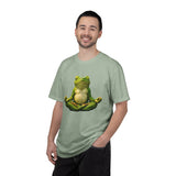 Meditating Frog T-shirt | Zen Yoga Frog Illustration, Relaxation Tee
