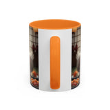 Goose with Sushi Mug | Japanese Tea Room Illustration