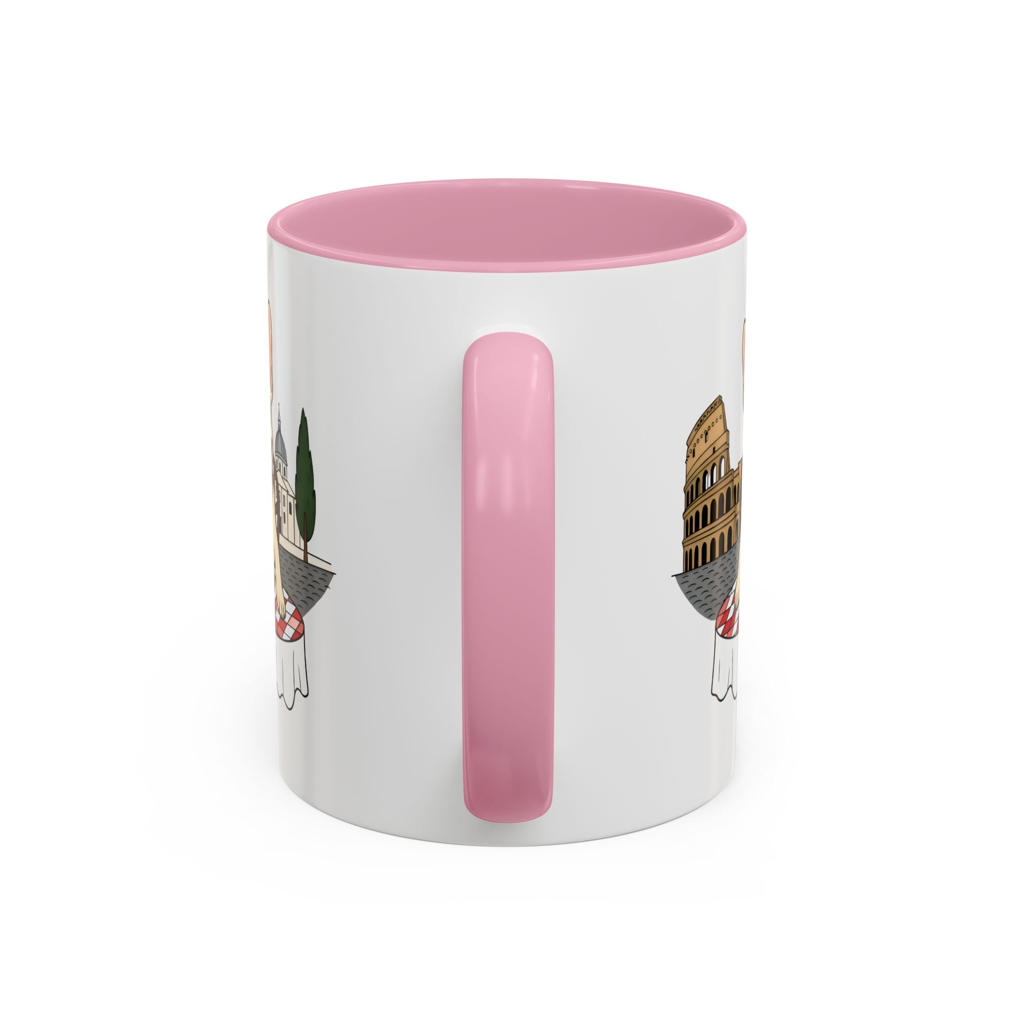 French Bulldog Pasta in Rome Mug | Ceramic Coffee Cup