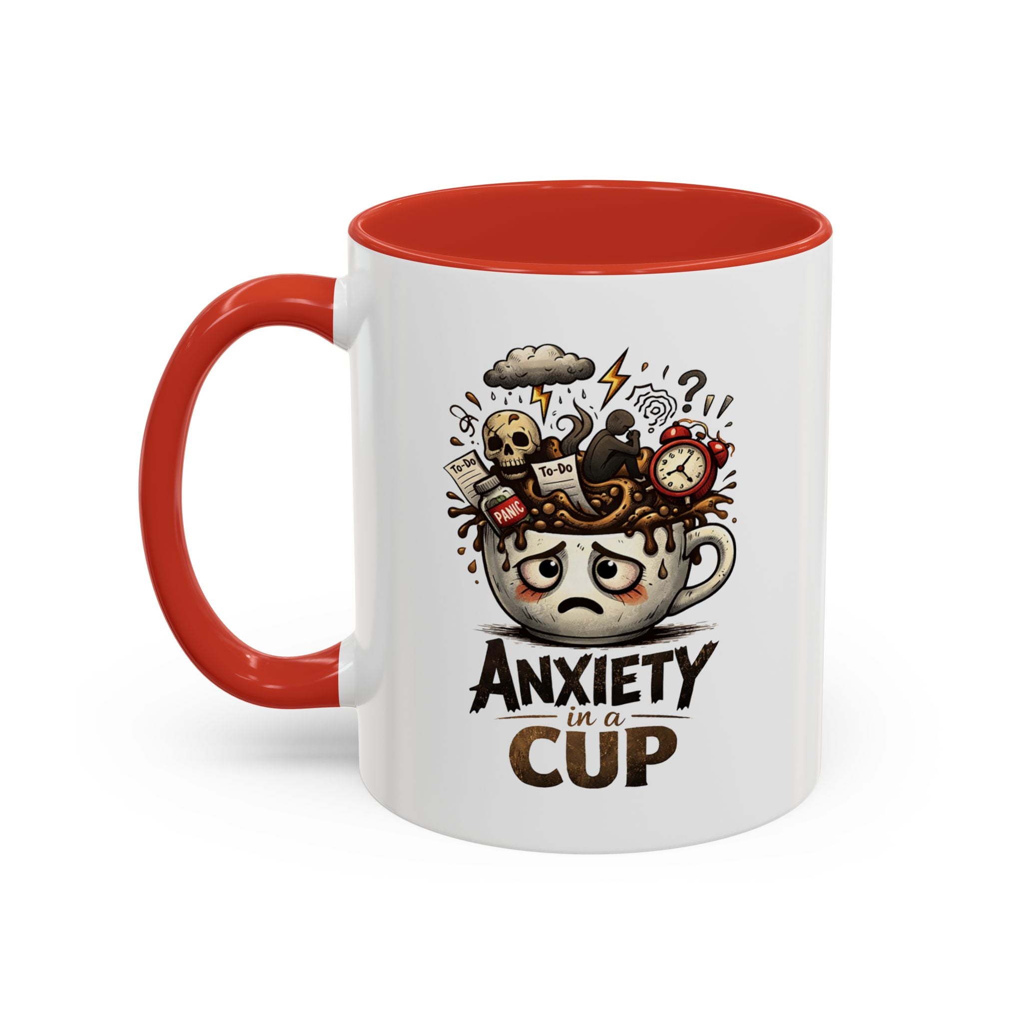 Anxiety in a Cup Coffee Mug | Accent 11oz 15oz