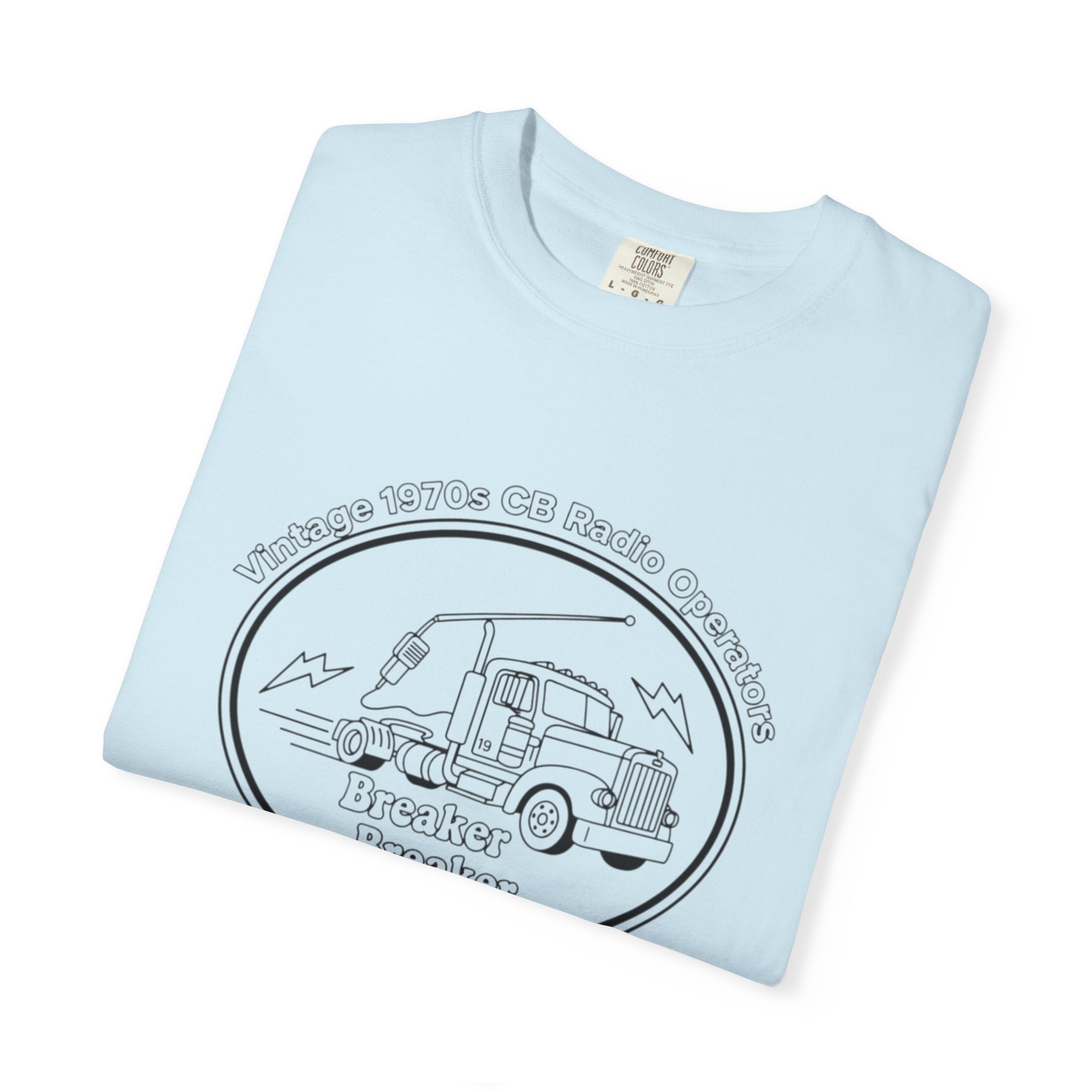 Vintage Semi Truck Line Art T-Shirt | Trucker Logo Tee