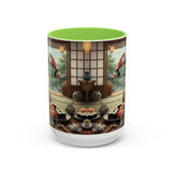 Goose with Sushi Mug | Japanese Tea Room Illustration