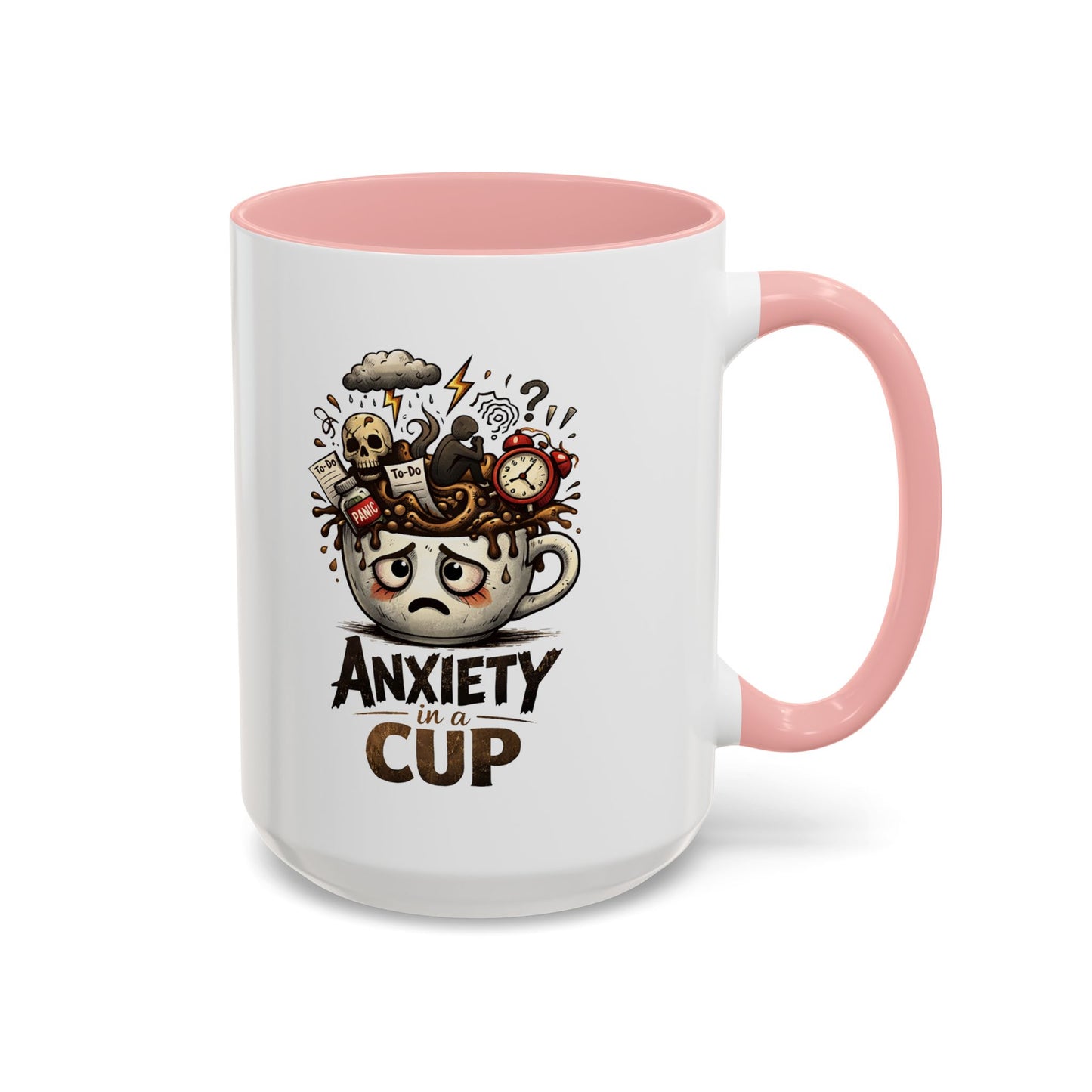 Anxiety in a Cup Coffee Mug | Accent 11oz 15oz