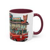 1950s Diner Scene Mug | Retro Car Hop Coffee Cup
