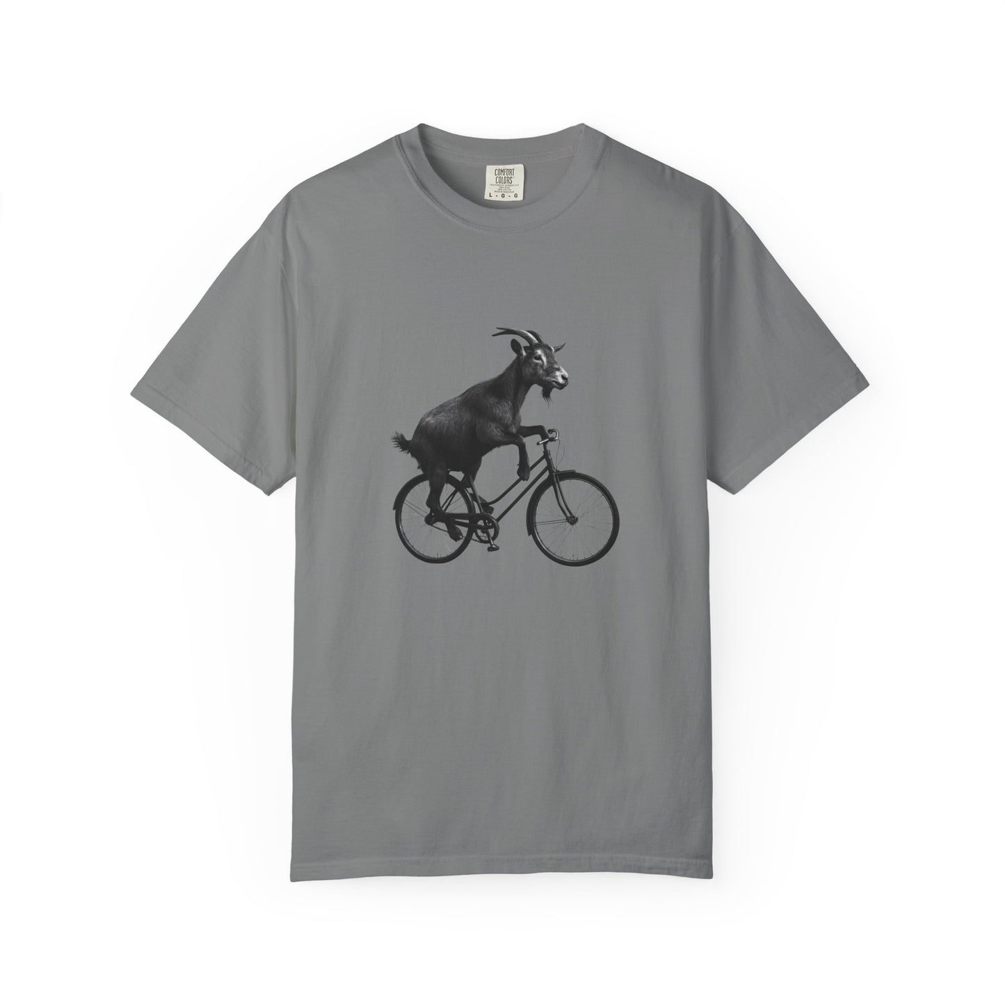 Goat Riding Bicycle T-shirt | Funny Animal Bike Tee