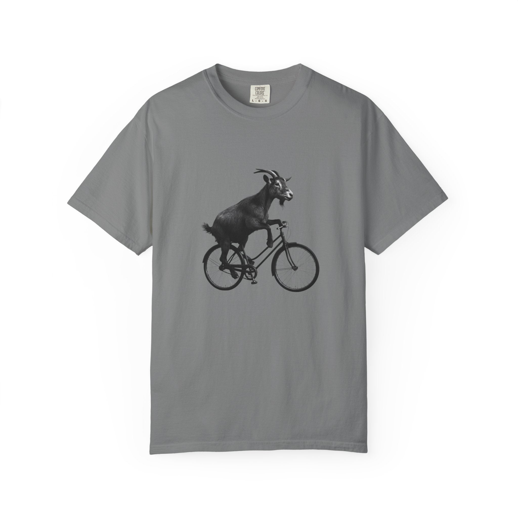Goat Riding Bicycle T-shirt | Funny Animal Bike Tee
