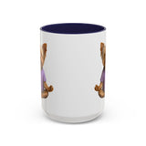 Meditating Yorkshire Terrier Mug | Accent Coffee Mug 11oz 15oz