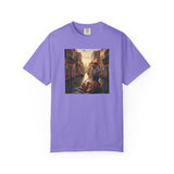 Capybara Venice Gondola Sunset T-shirt | Scenic Canal Travel Art