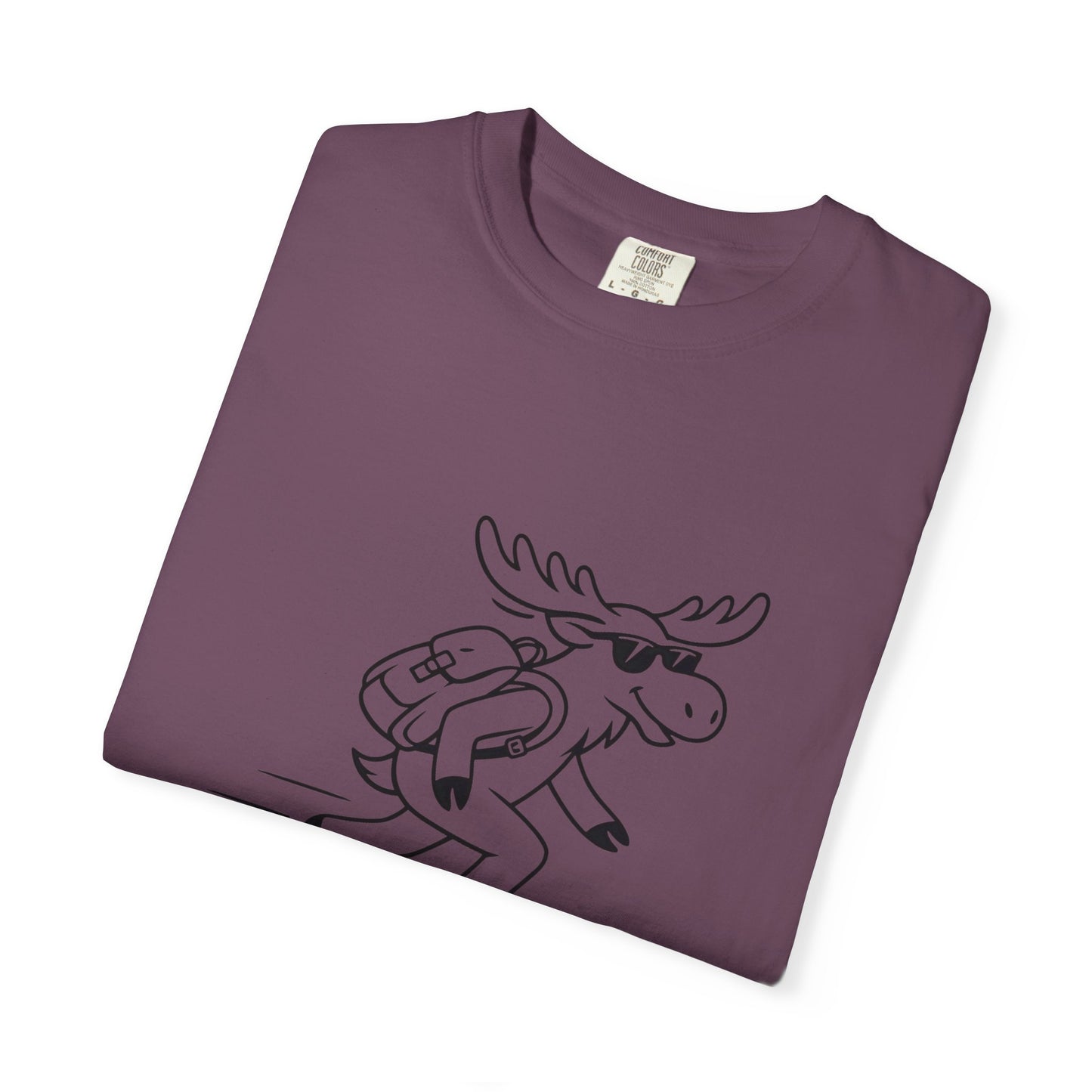 Skateboarding Moose T-shirt | Skateboard Cartoon Graphic Tee