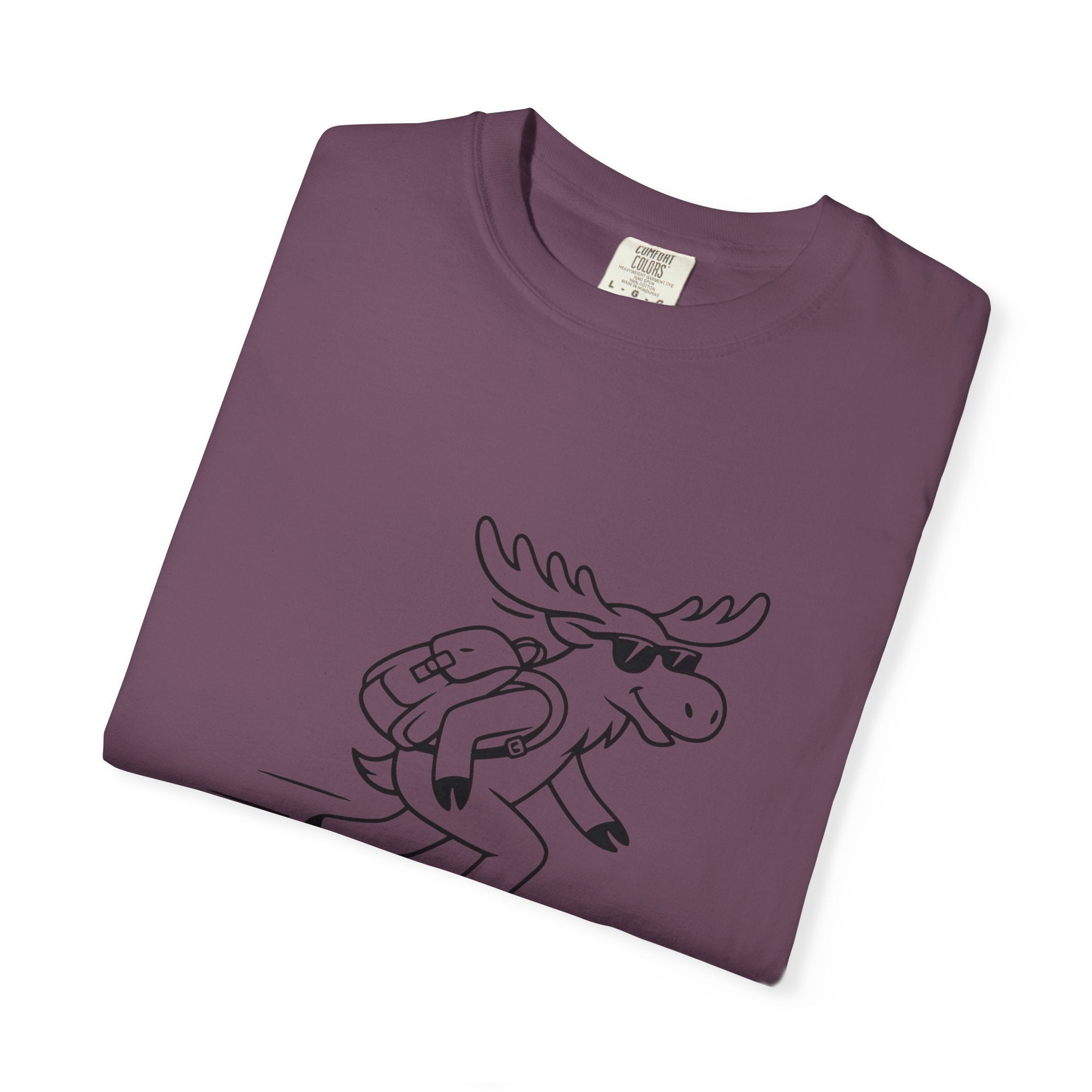 Skateboarding Moose T-shirt | Skateboard Cartoon Graphic Tee