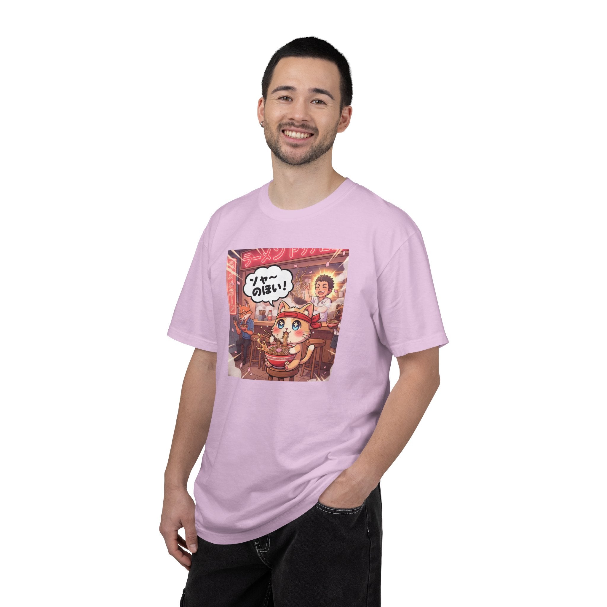 Kawaii Cat Ramen Shop T-Shirt | Anime Noodle Bar Illustration