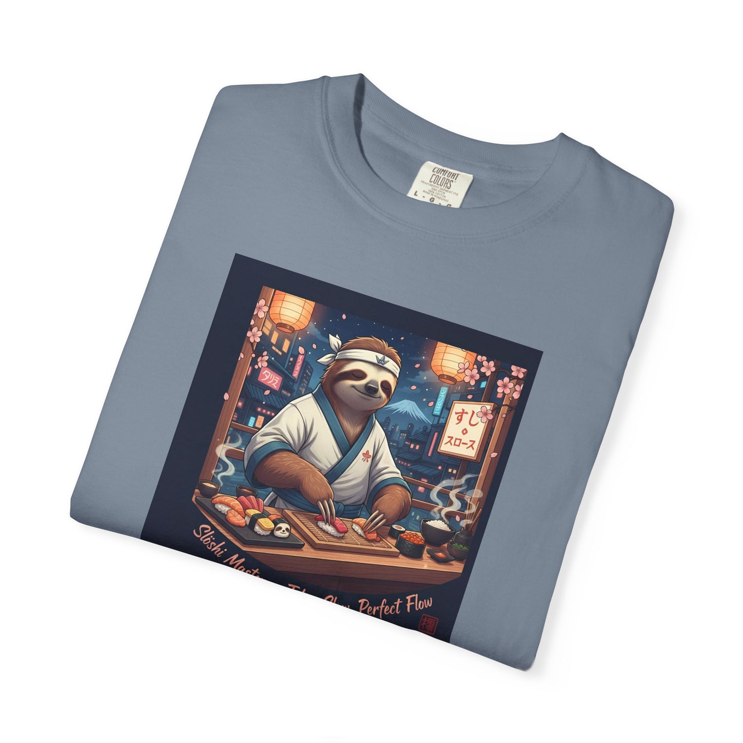 Sloth Sushi Chef T-shirt | Cute Sloth Chef Illustration, Sushi Bar Artwork