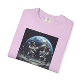 Gator Lunar Pickleball  T-shirt | Earth Background, Spacewalk Illustration