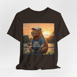 Dink Responsibly Pickleball Capybara Tee | Funny Animal Sports Art