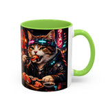 Cyberpunk Sushi Cat Mug | 11oz 15oz Ceramic Coffee Cup