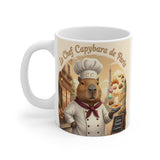 Le Chef Capybara de Paris Mug | Capybara Chef Café Scene, Pastries