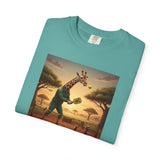 Long-Neck Larry  Pickleballer Unisex Garment-Dyed T-shirt