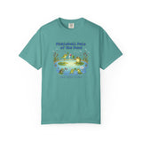 Pickleball Pals of the Pond T-Shirt | Cute Frog Pond Illustration