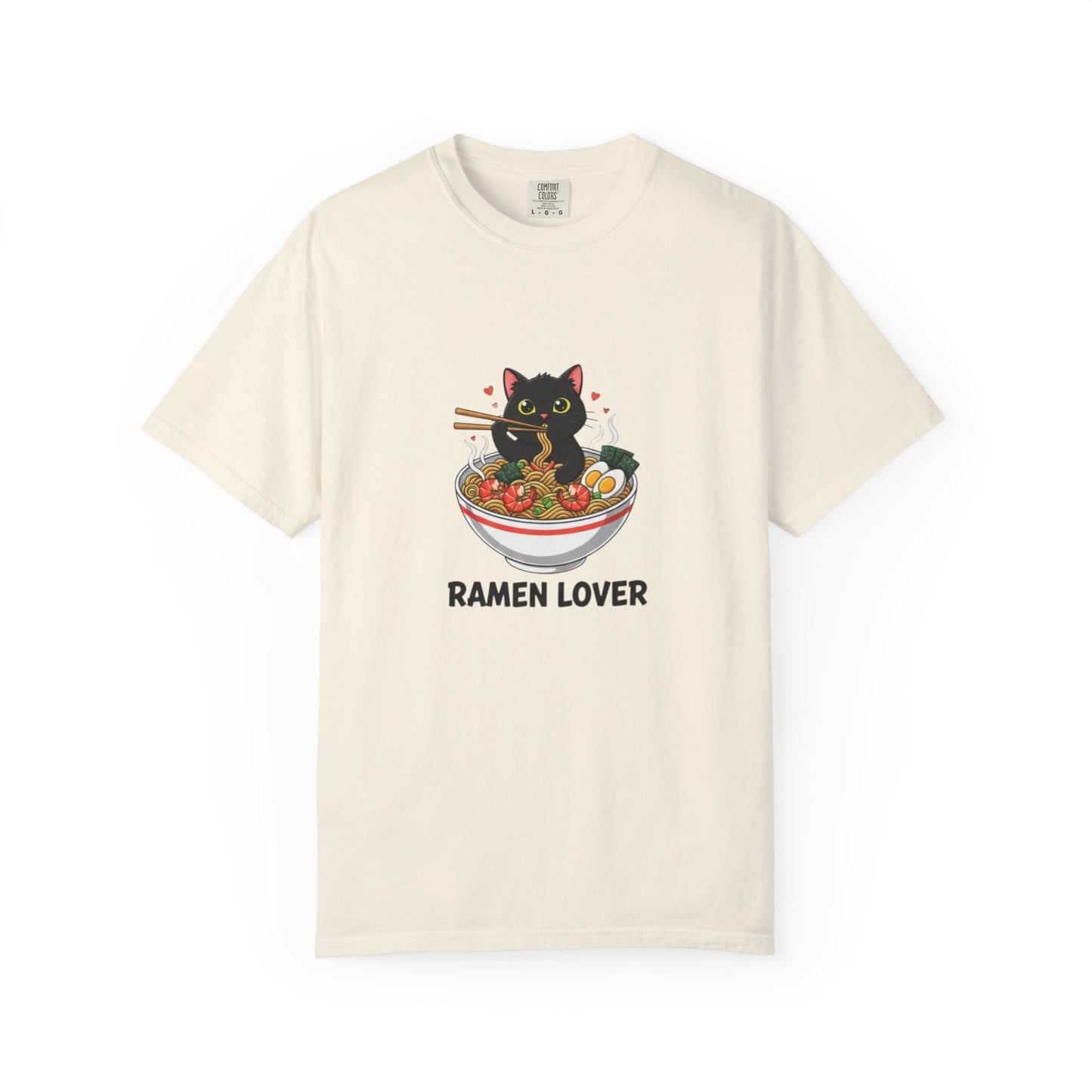 Ramen Cat Garment-Dyed T-shirt