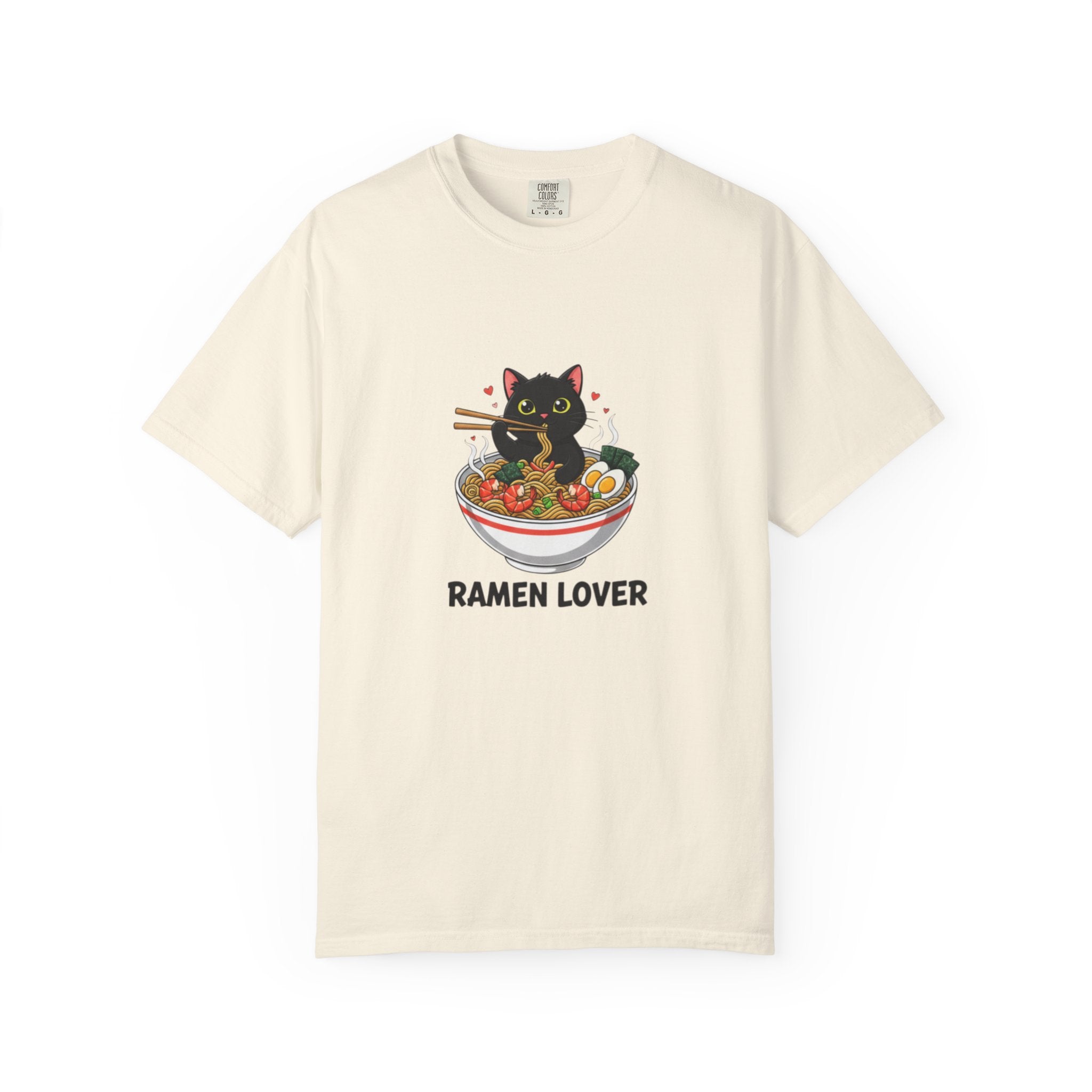 Ramen Cat Garment-Dyed T-shirt