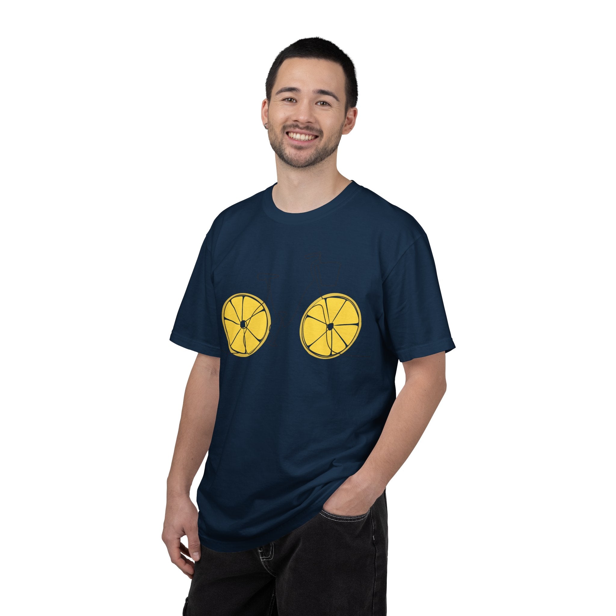 Lemon Wheel Bicycle T-shirt | Citrus Bike Graphic Tee