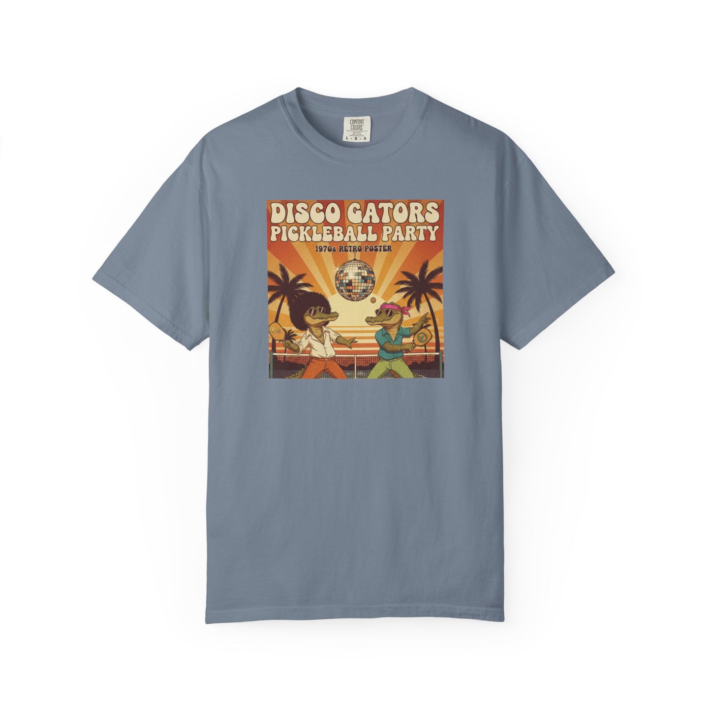 Disco Gators Pickleball Party T-shirt | Retro Beach Players, Let's Get Picklin'
