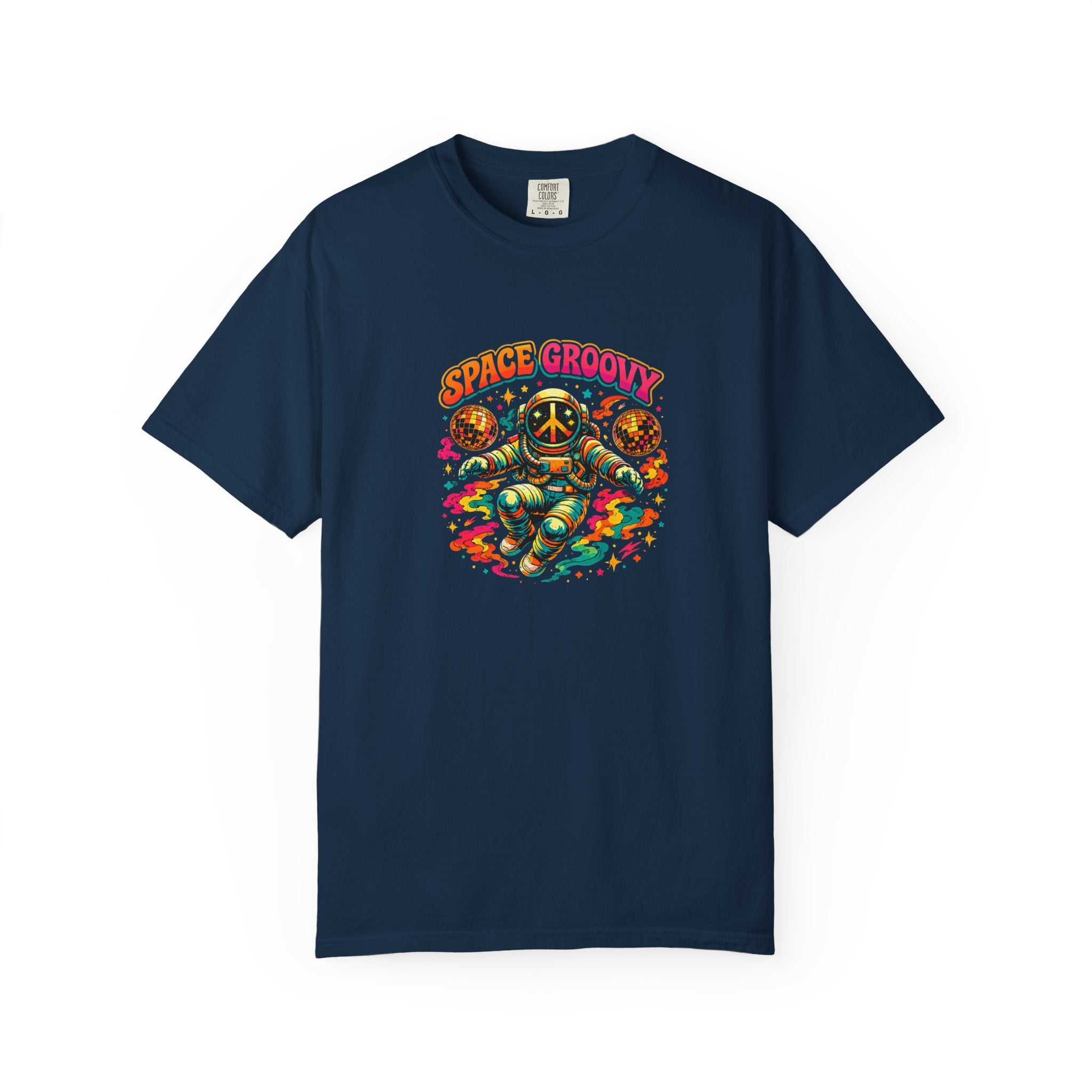 Space Groovy Astronaut T-shirt | Retro Psychedelic Space Art