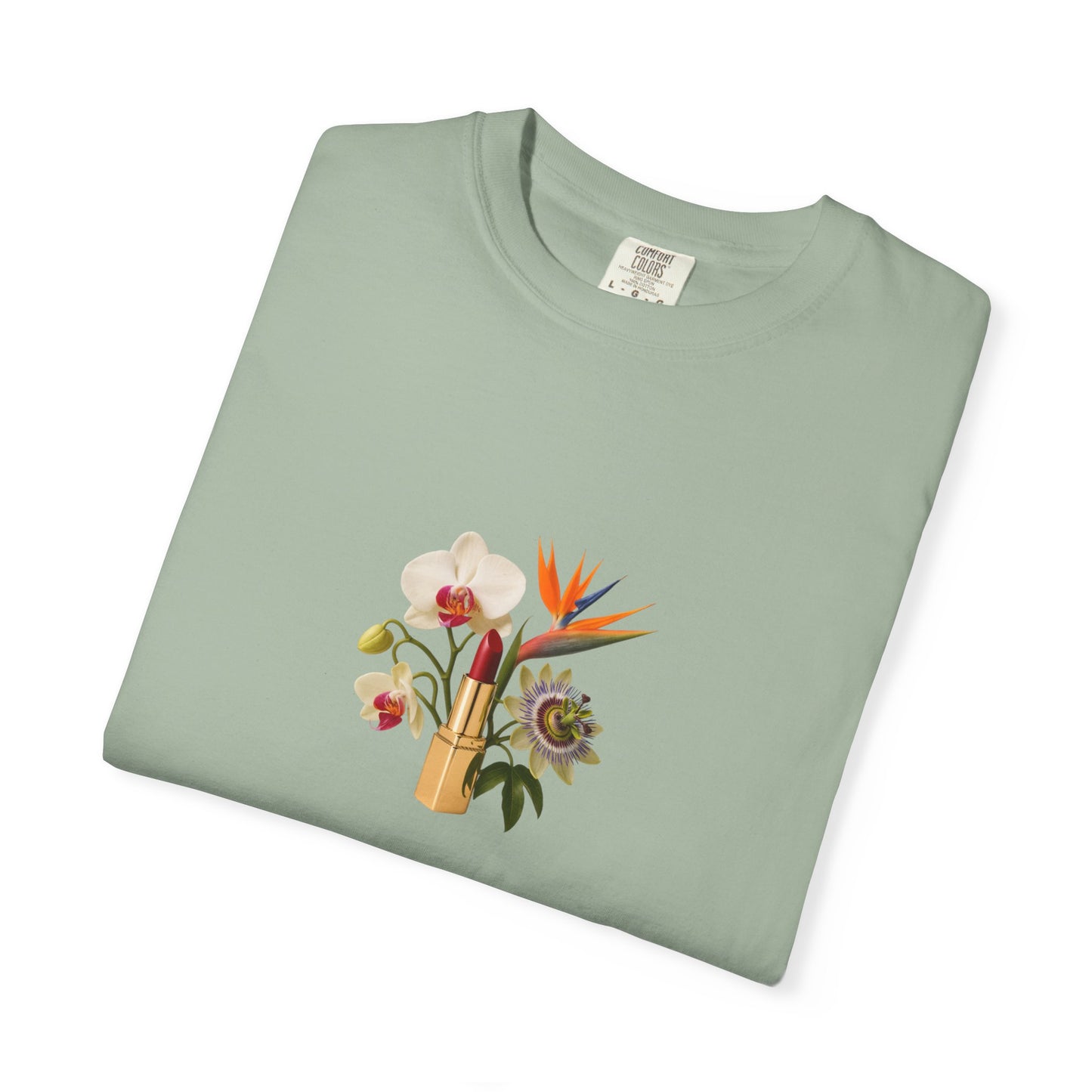 Tropical Floral Bouquet T-Shirt | Bird of Paradise, Orchid, Sunflower