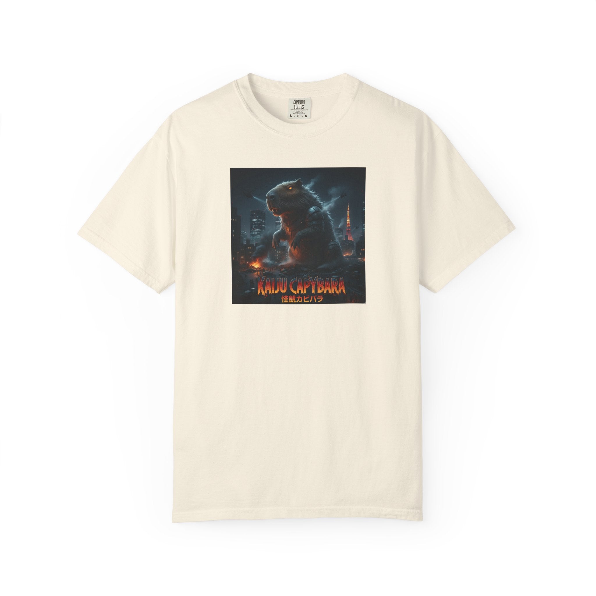 Kaiju Capybara T-shirt | Giant Monster Rodent Graphic Tee
